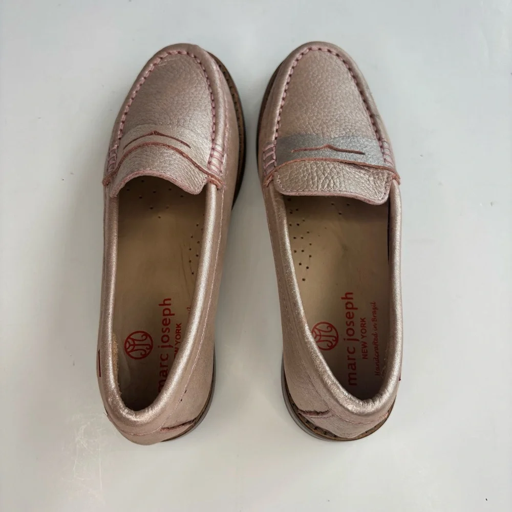 SH3 Marc Joseph New York East Village Penny Loafer Kids Girl 12.5 Pink‎ Leather